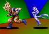 Dragonball Z - A 2 player game, choose one of 3 players to fight with and battle it out in the arena